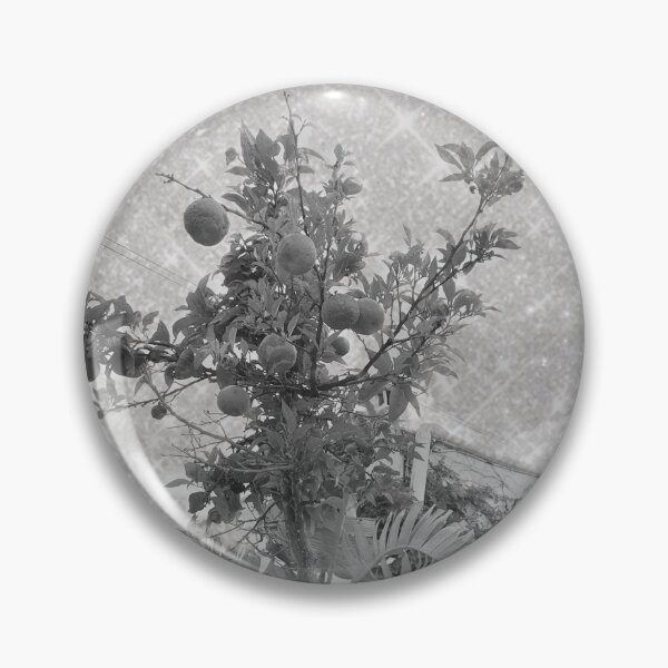 Item preview, Black and White Orange Tree with Sparkle Sky designed and sold by PinkMay.