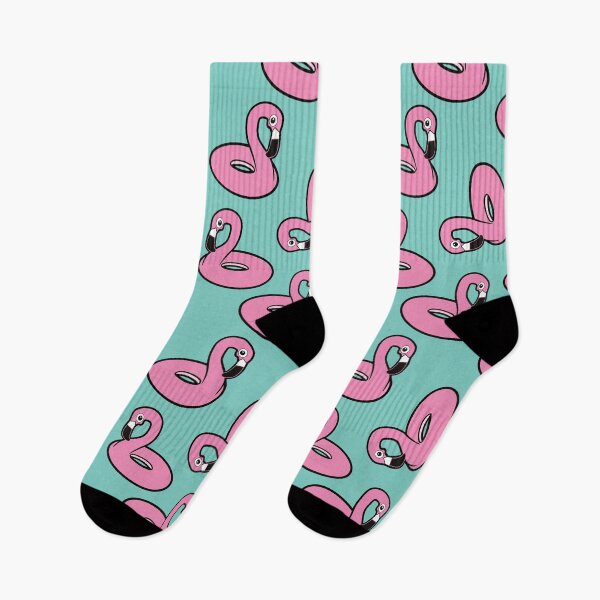 Item preview, Pink Flamingo Pool Float Green Pattern designed and sold by keeleypost.