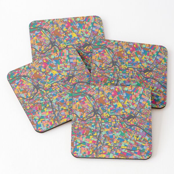 Item preview, Berlin Map - Mosaic - 2021 Colors designed and sold by HomeCities.
