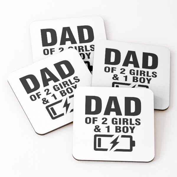 Item preview, Dad of two Girls and one boy - Father's day Gift designed and sold by Desandu.