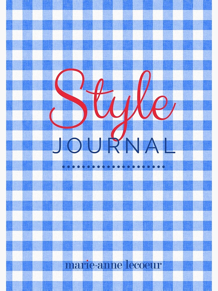 Style Journal Blue Gingham by ChicMarie