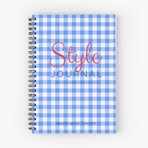 Item preview, Style Journal Blue Gingham designed and sold by ChicMarie.