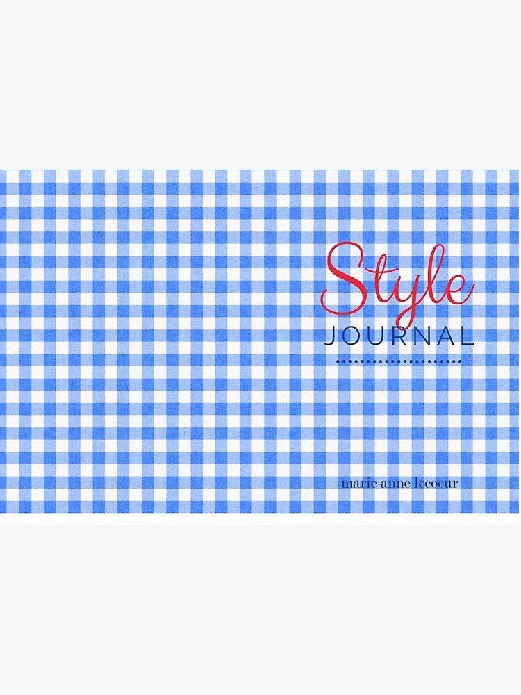 Style Journal Blue Gingham by ChicMarie