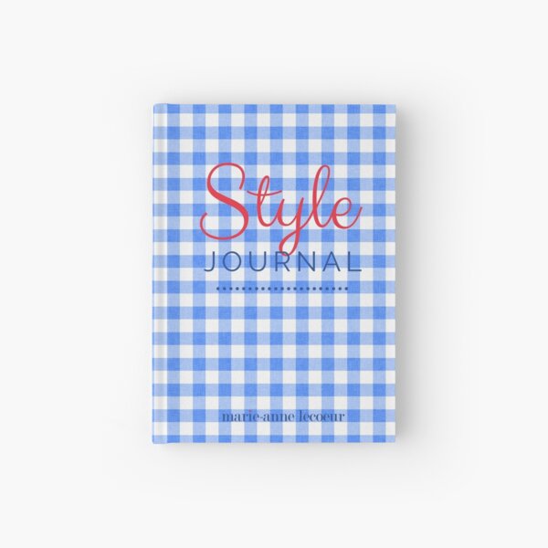 Style Journal Blue Gingham Hardcover Journal