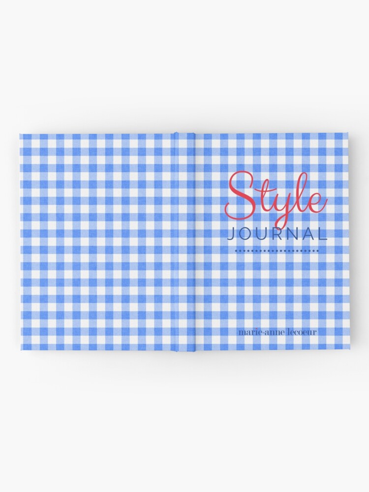 Alternate view of Style Journal Blue Gingham Hardcover Journal