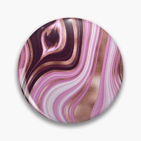 Item preview, Pink Agate Stone with Gold Swirls designed and sold by ReesDesigns.