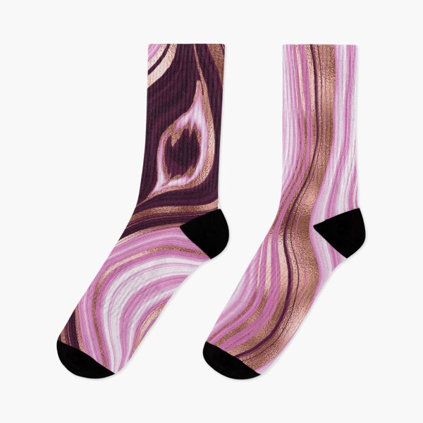 Item preview, Pink Agate Stone with Gold Swirls designed and sold by ReesDesigns.