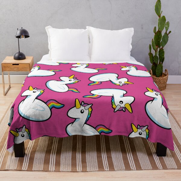 Item preview, Unicorn Pool Float Magenta Pattern designed and sold by keeleypost.