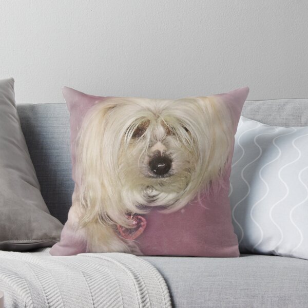 Item preview, Chinese Crested Dog on Pink designed and sold by Liz Lane.