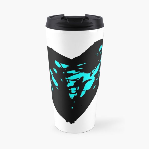 blue heart Travel Mug