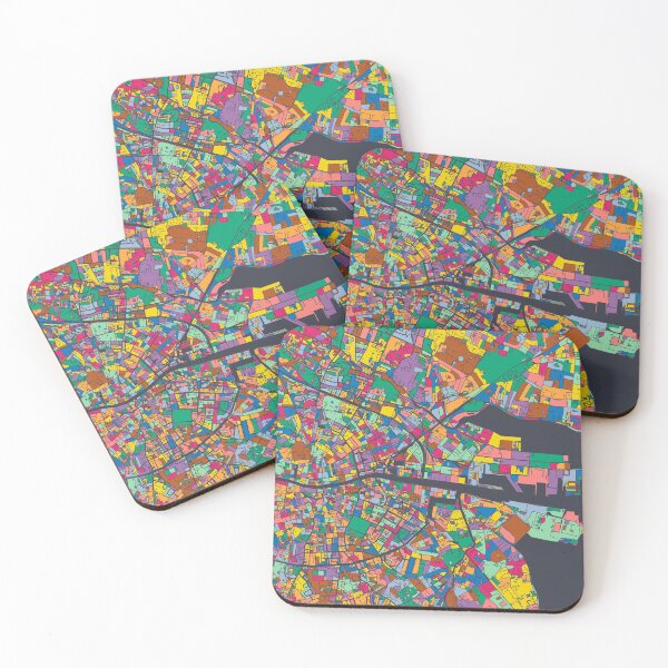 Item preview, Dublin Map - Mosaic - 2021 Colors designed and sold by HomeCities.