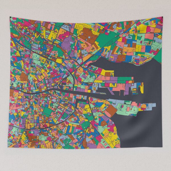 Item preview, Dublin Map - Mosaic - 2021 Colors designed and sold by HomeCities.