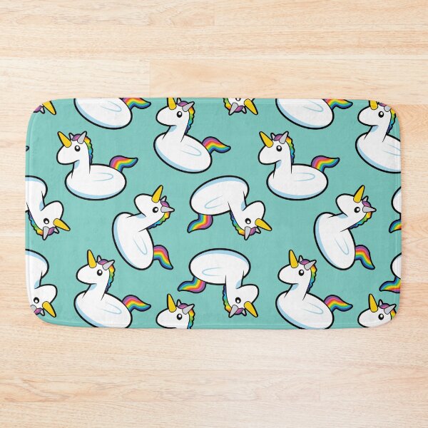 Item preview, Unicorn Pool Float Green Pattern designed and sold by keeleypost.