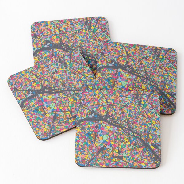 Item preview, Paris Map - Mosaic - 2021 Colors designed and sold by HomeCities.