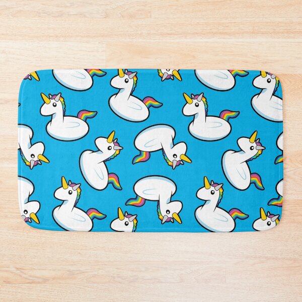 Item preview, Unicorn Pool Float Blue Pattern designed and sold by keeleypost.