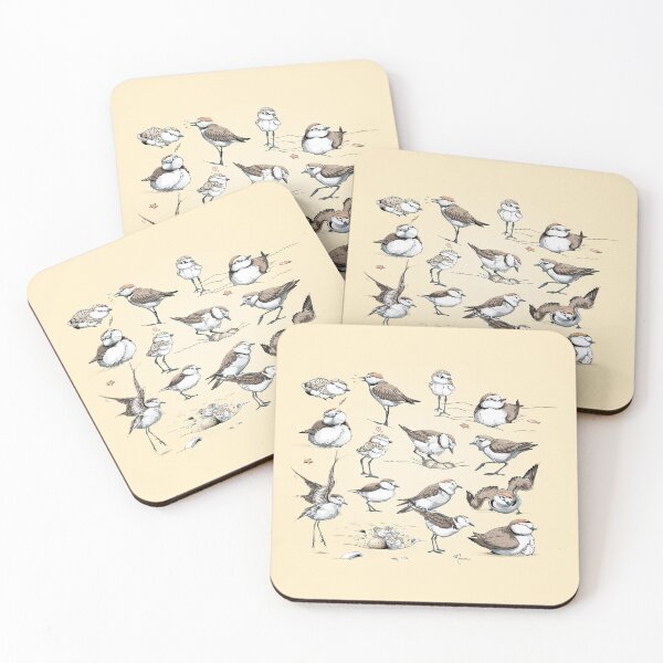 Item preview, Plover family - Sand back ground designed and sold by Maudeux.