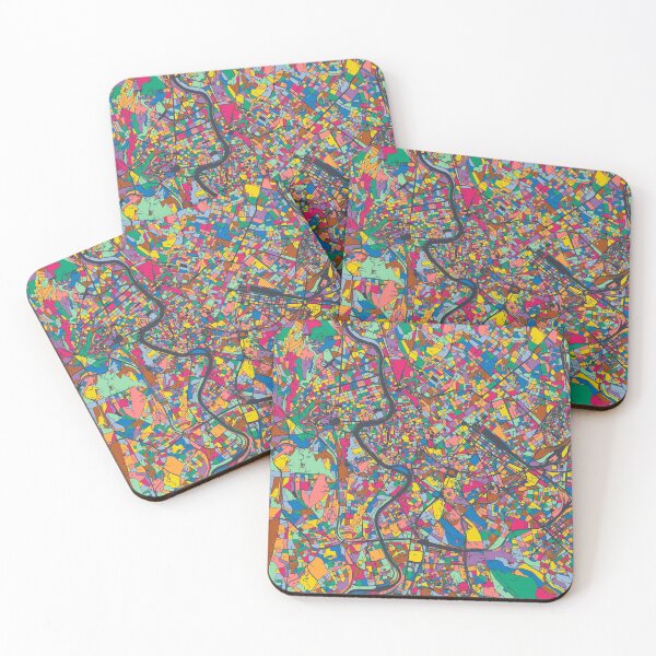 Item preview, Rome Map - Mosaic - 2021 Colors designed and sold by HomeCities.