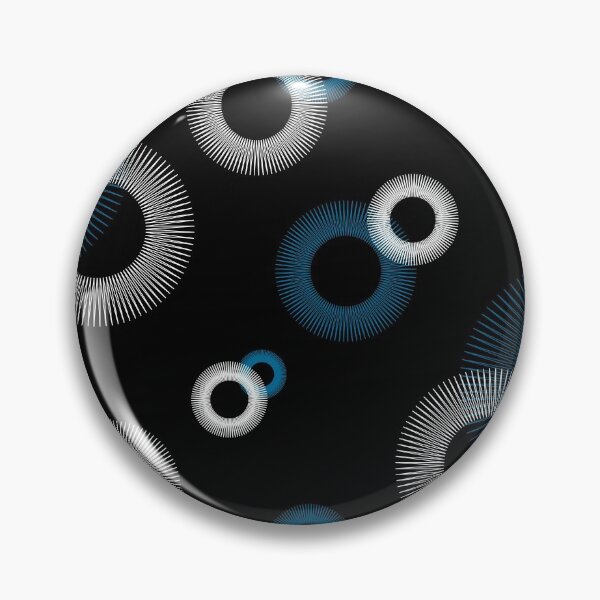 Item preview, Turquoise Blue White Starburst Sunburst Black Retro Pattern designed and sold by ValeriesGallery.