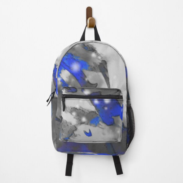 Artikelvorschau, Blaues, weißes und fleckiges abstraktes Design entworfen und verkauft von JANDR-Designs.