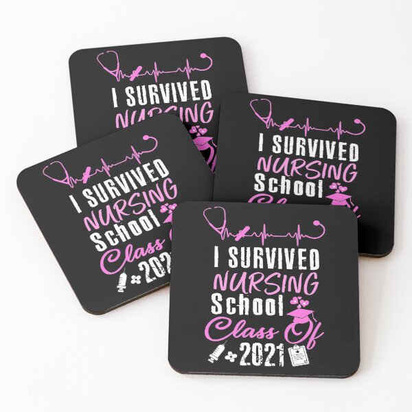 Item preview,  i survived nursing school, class of 2021, funny nurse quotes, nurse practitioner graduation gifts designed and sold by PRINTED ..
