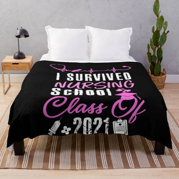 Item preview, i survived nursing school, class of 2021, funny nurse quotes, nurse practitioner graduation gifts designed and sold by PRINTED ..