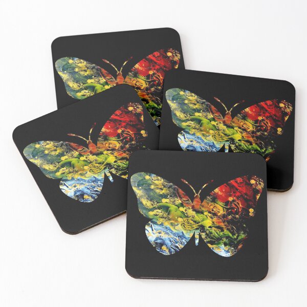 Item preview, Golden dancing stars spreading out colorful dust dreams butterfly  designed and sold by TitaCris.