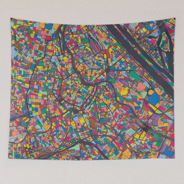 Item preview, Vienna Map - Mosaic - 2021 Colors designed and sold by HomeCities.
