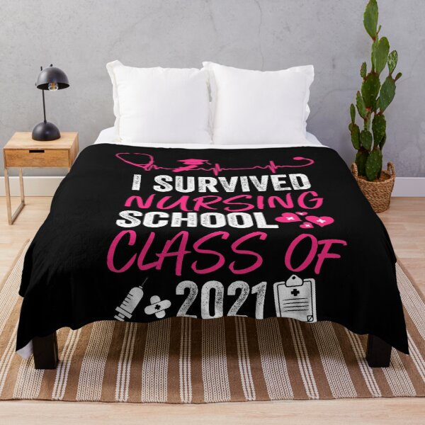 Item preview, i survived nursing school, class of 2021, funny nurse quotes, nurse practitioner graduation gifts designed and sold by PRINTED ..