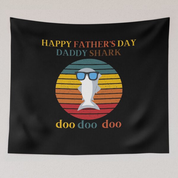 Item preview, Happy  Father's Day Daddy Shark Dads designed and sold by LaceRenee.