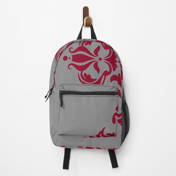 Item preview, Damask Burgundy Red Anthracite Grey designed and sold by Delinda Graphic Studio.