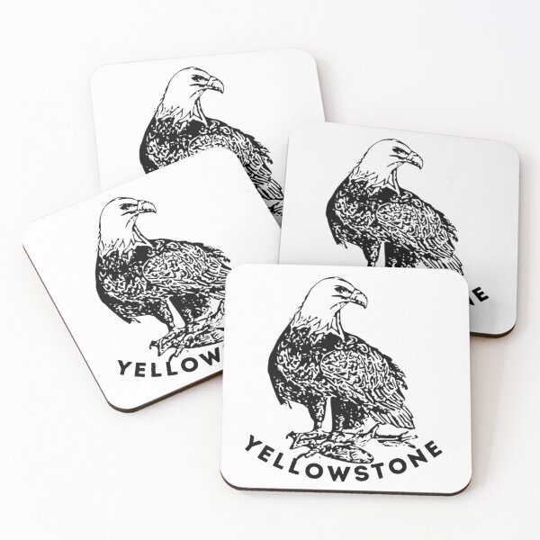 Item preview, Yellowstone Bald Eagle park bird logo designed and sold by TheWaterBirds.