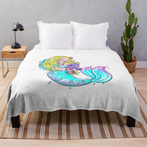 Item preview, Mermaid and seahorse designed and sold by JeniLoArt.
