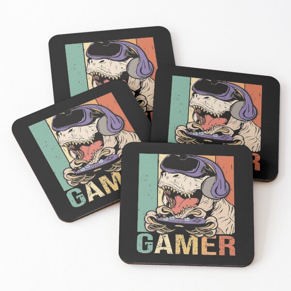 Item preview, Gaming Tyrannosaurus Rex Dino aggro Gamer Video Glasses designed and sold by brunsch-print.