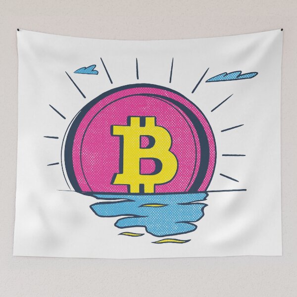 Item preview, Bitcoin Sunset Retro designed and sold by infleims.