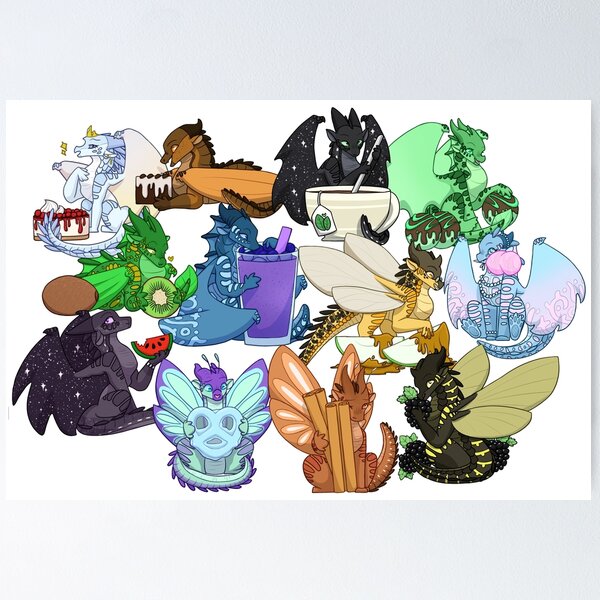 Item preview, Wings of Fire with Foods Batch 2 designed and sold by BlessedBlossom.