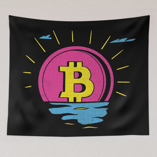 Item preview, Bitcoin Sunset Retro designed and sold by infleims.
