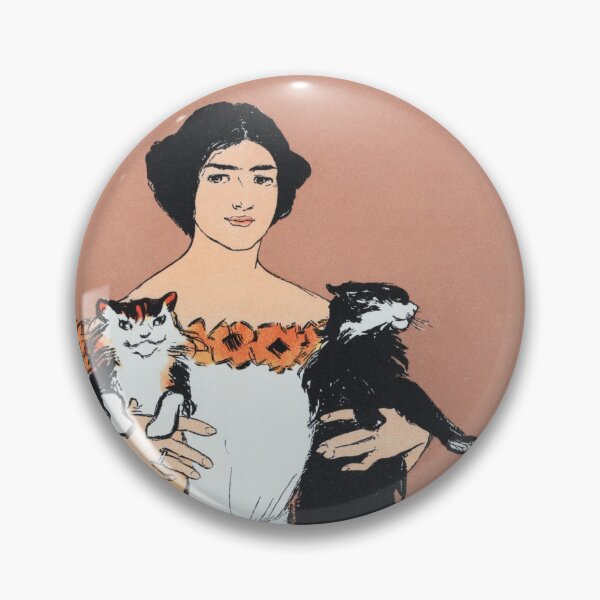 Item preview, Woman holding cats (1898) by Edward Penfield. designed and sold by Narangez.