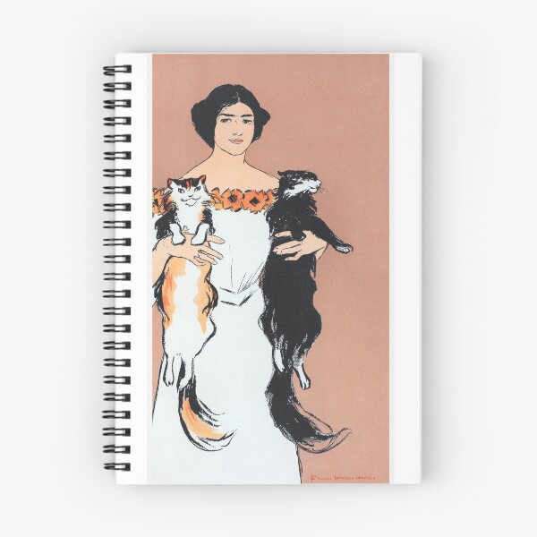 Item preview, Woman holding cats (1898) by Edward Penfield. designed and sold by Narangez.