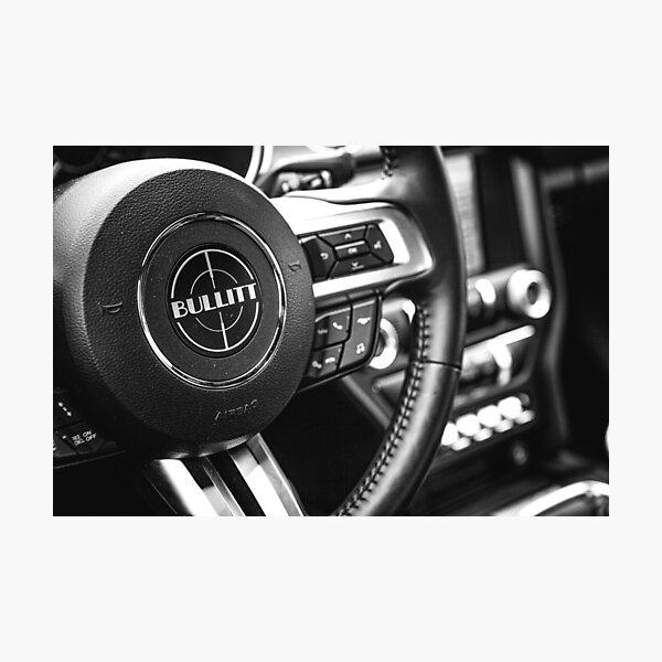Mustang BULLITT interior Photographic Print