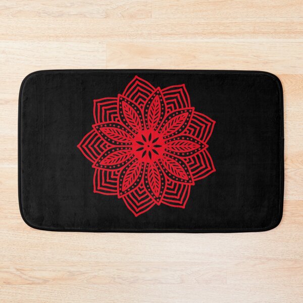 Item preview, Red spiral floral pattern  designed and sold by Md1982.
