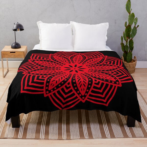 Item preview, Red spiral floral pattern  designed and sold by Md1982.