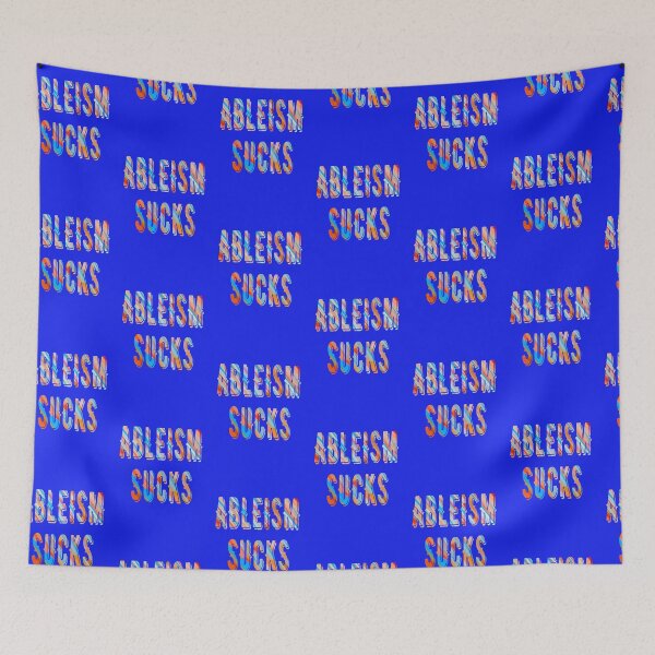 Item preview, Ableism Sucks Painted Letters 1 designed and sold by headtrackerart.