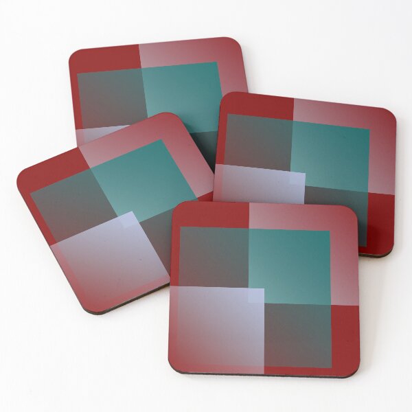 Item preview, teal gray burgundy squares designed and sold by feiermar.