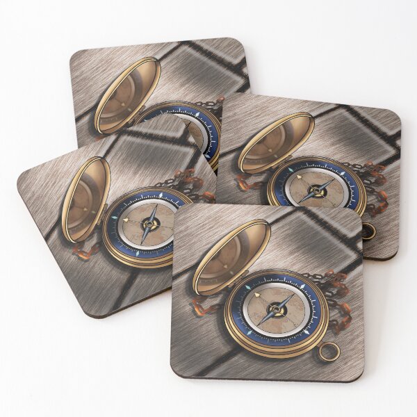 Item preview, Opened Pocket Nautical Compass: map designed and sold by iduzarts.