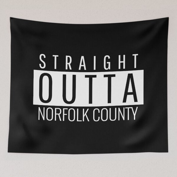 Item preview, Straight Outta Norfolk County  designed and sold by Teelogic.