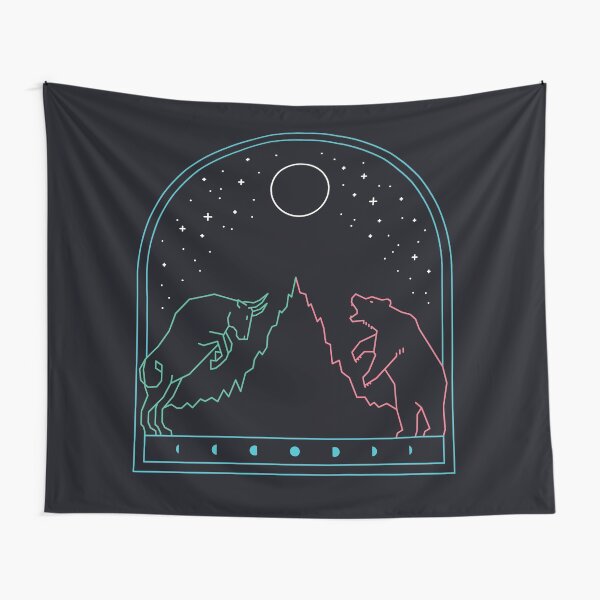 Item preview, The Bull And The Bear designed and sold by thepapercrane.
