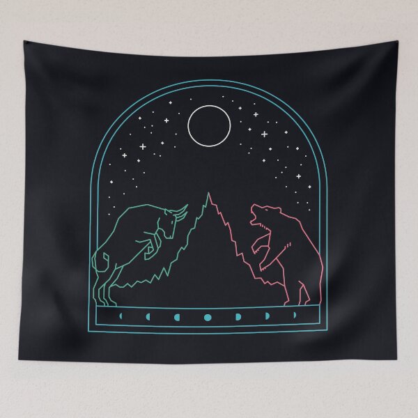 Item preview, The Bull And The Bear designed and sold by thepapercrane.