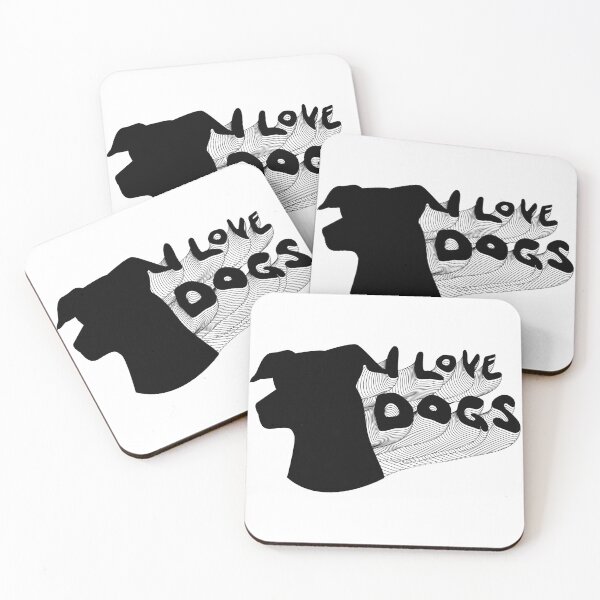 Item preview, I love dogs designed and sold by hojhojart.