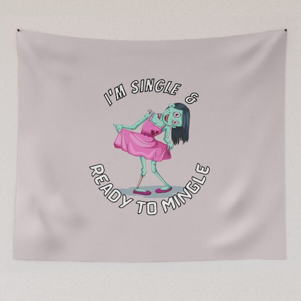 Item preview, I'm Single & Ready to Mingle designed and sold by KrisantoArts.