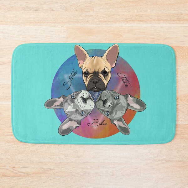 Item preview, The Frenchy Trio - Theo, Blue and Stitch designed and sold by doodleeightytwo.